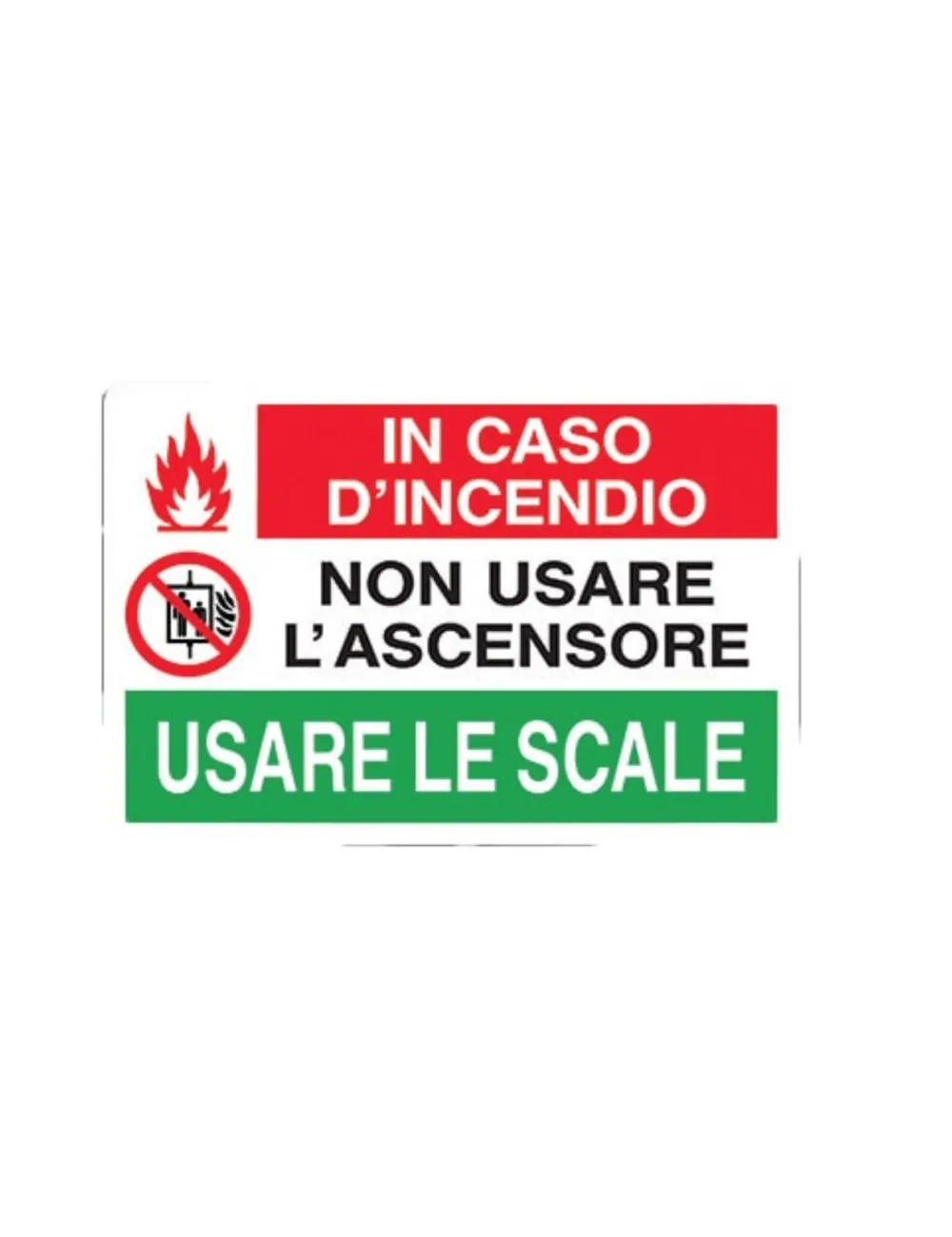 Cartello All. In Caso D'Incendio Usare Le Scale