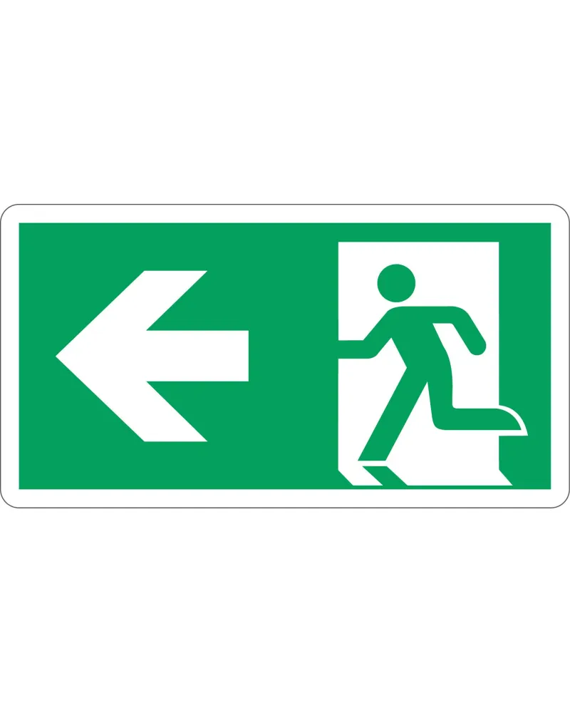 Cartello All. Uscita Di Emergenza A Sinistra