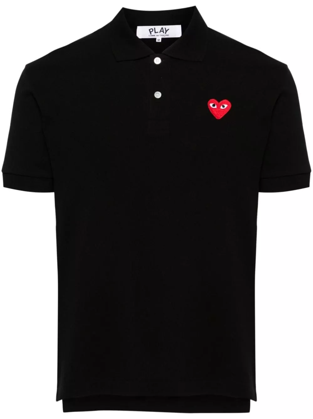 Polo red heart in cotone di Comme des garçons play