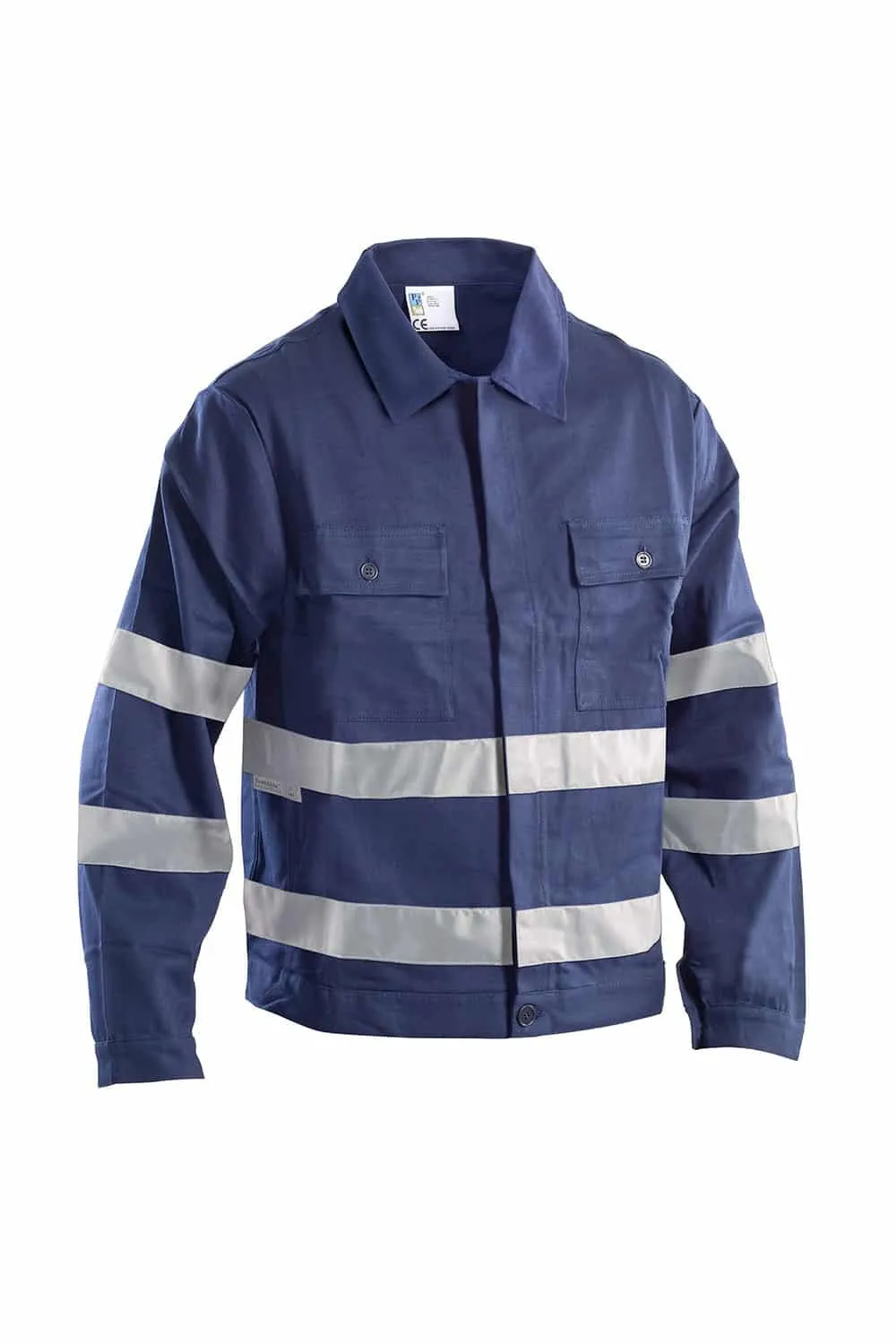 Chaqueta de alta visibilidad de algodón de 260 gramos para trabajo.