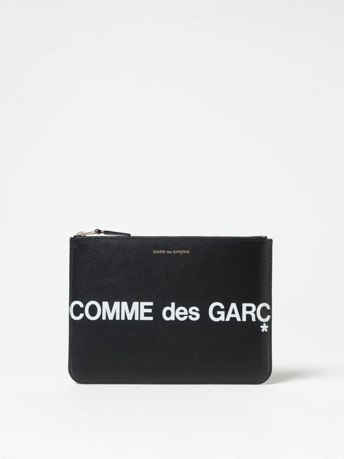 Portamonete Comme Des Garçons Wallet in pelle con stampa logo