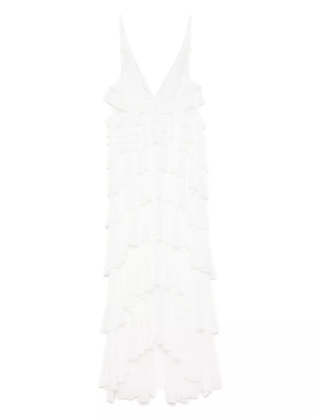 Abito lungo a balze di Elisabetta franchi