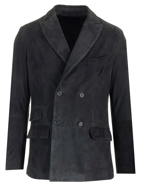 Al Duca D'aosta 1902 Uomo Giacca doppiopetto pelle scamosciata