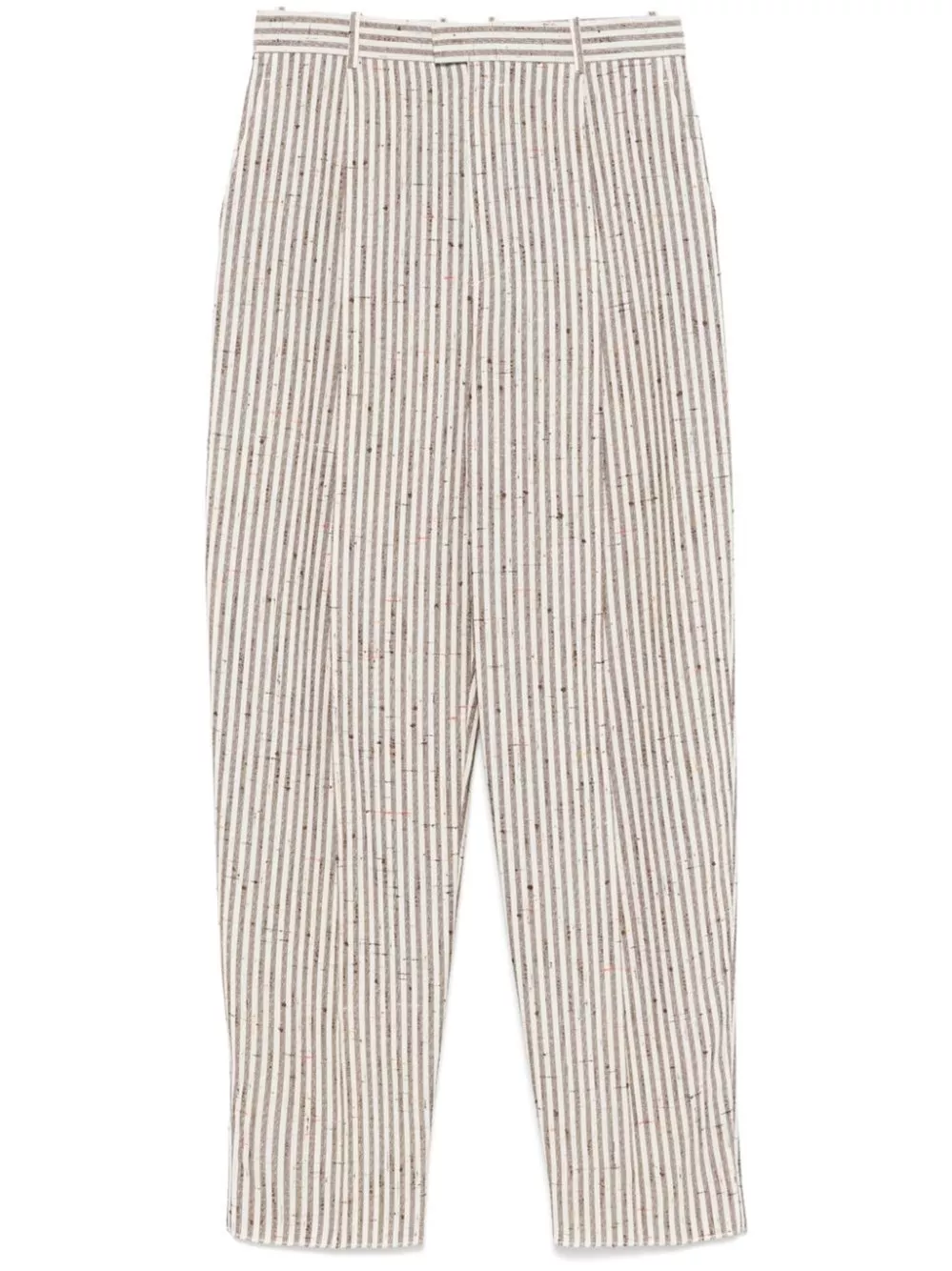 Pantaloni knotted viscose silk stripe di Bottega veneta