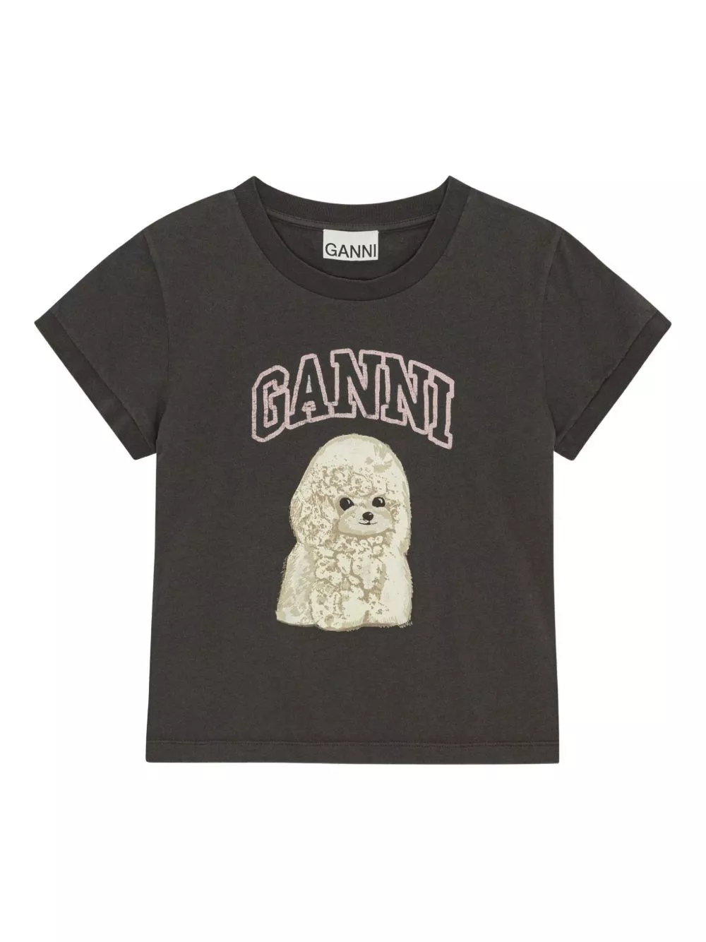T-shirt poodle in cotone organico di Ganni