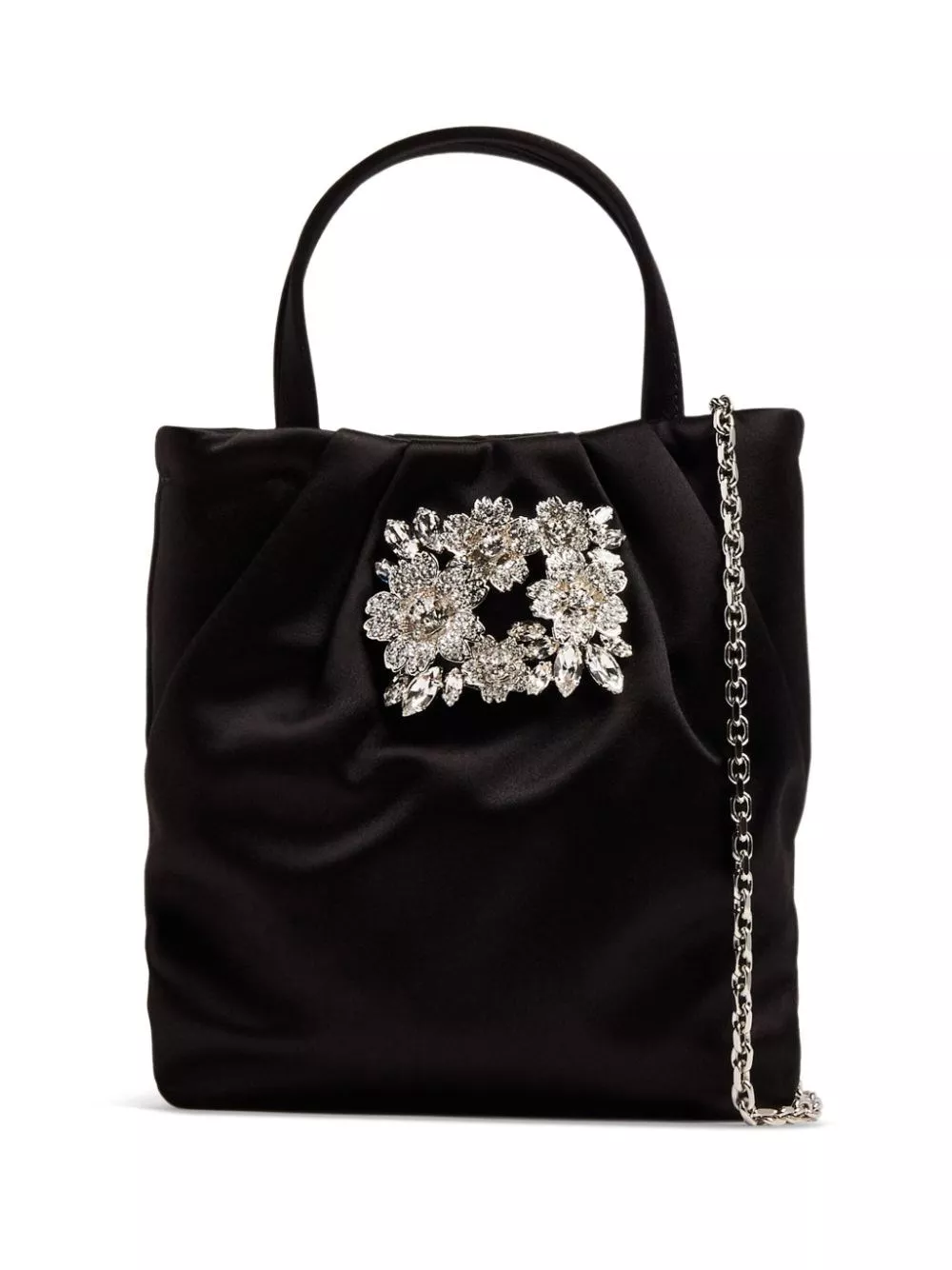 Mini borsa rv bouquet in raso di Roger vivier