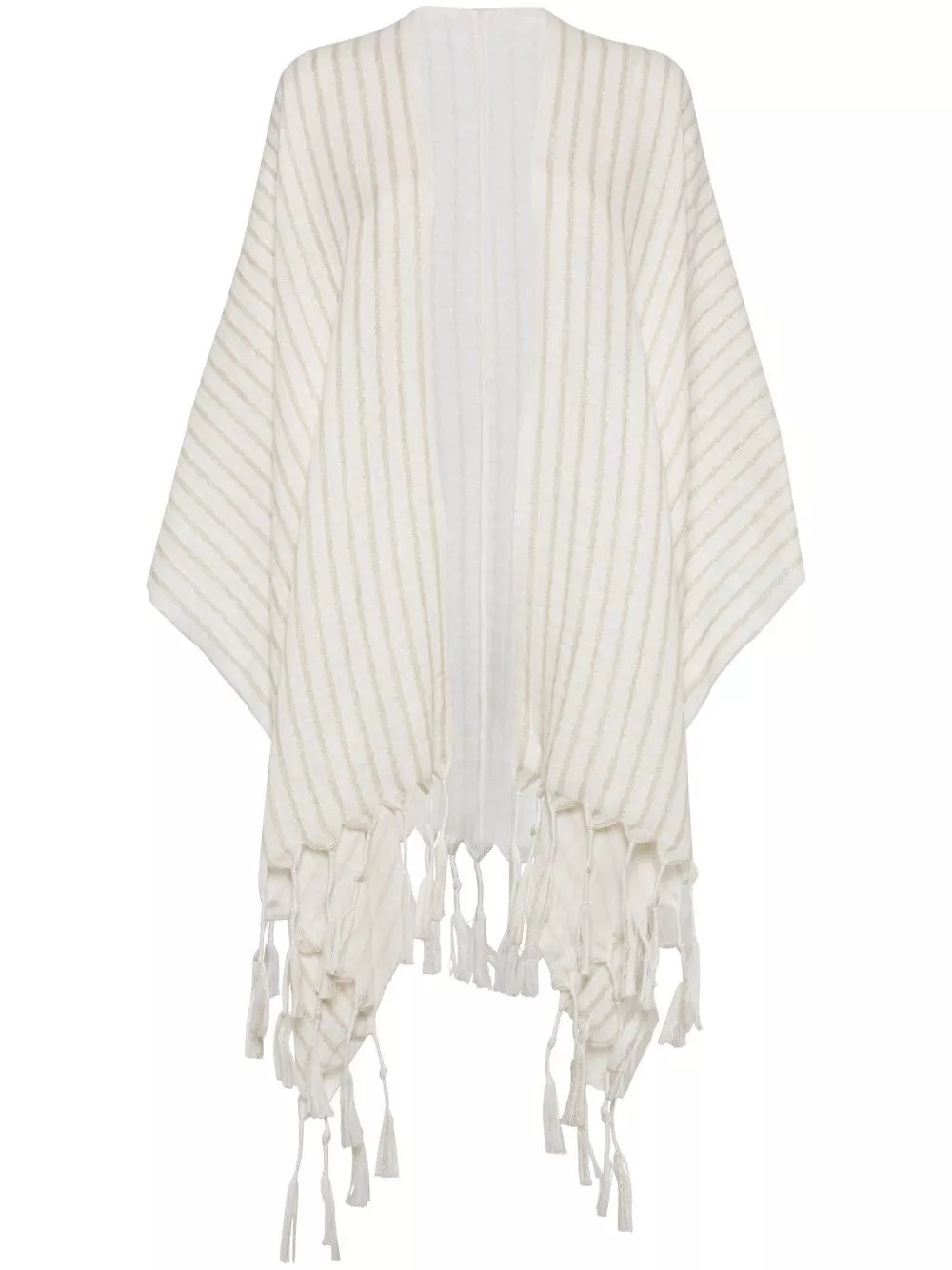 Poncho sparkling in lino di Brunello cucinelli
