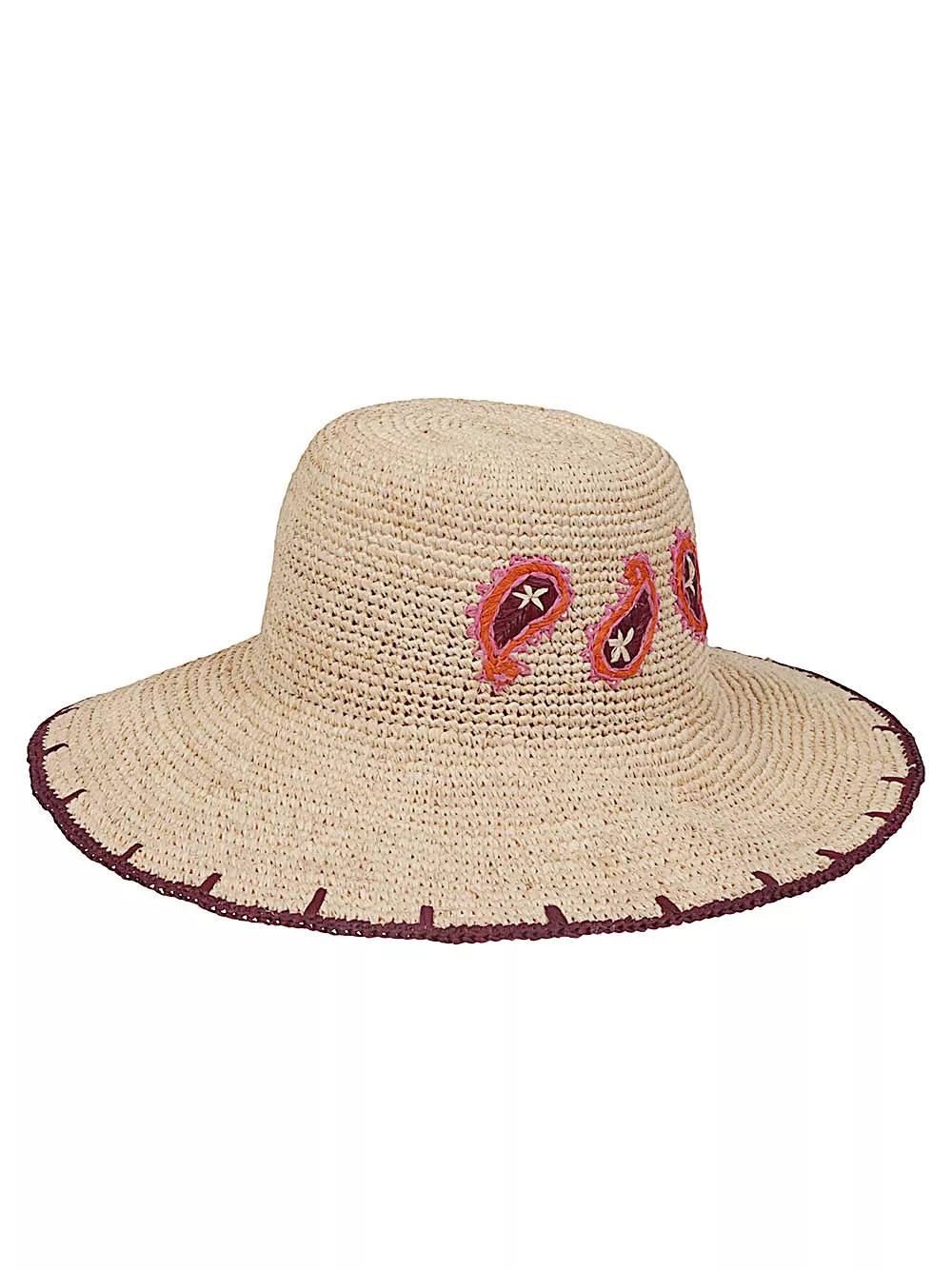 Cappello in paglia paisley di Paul smith