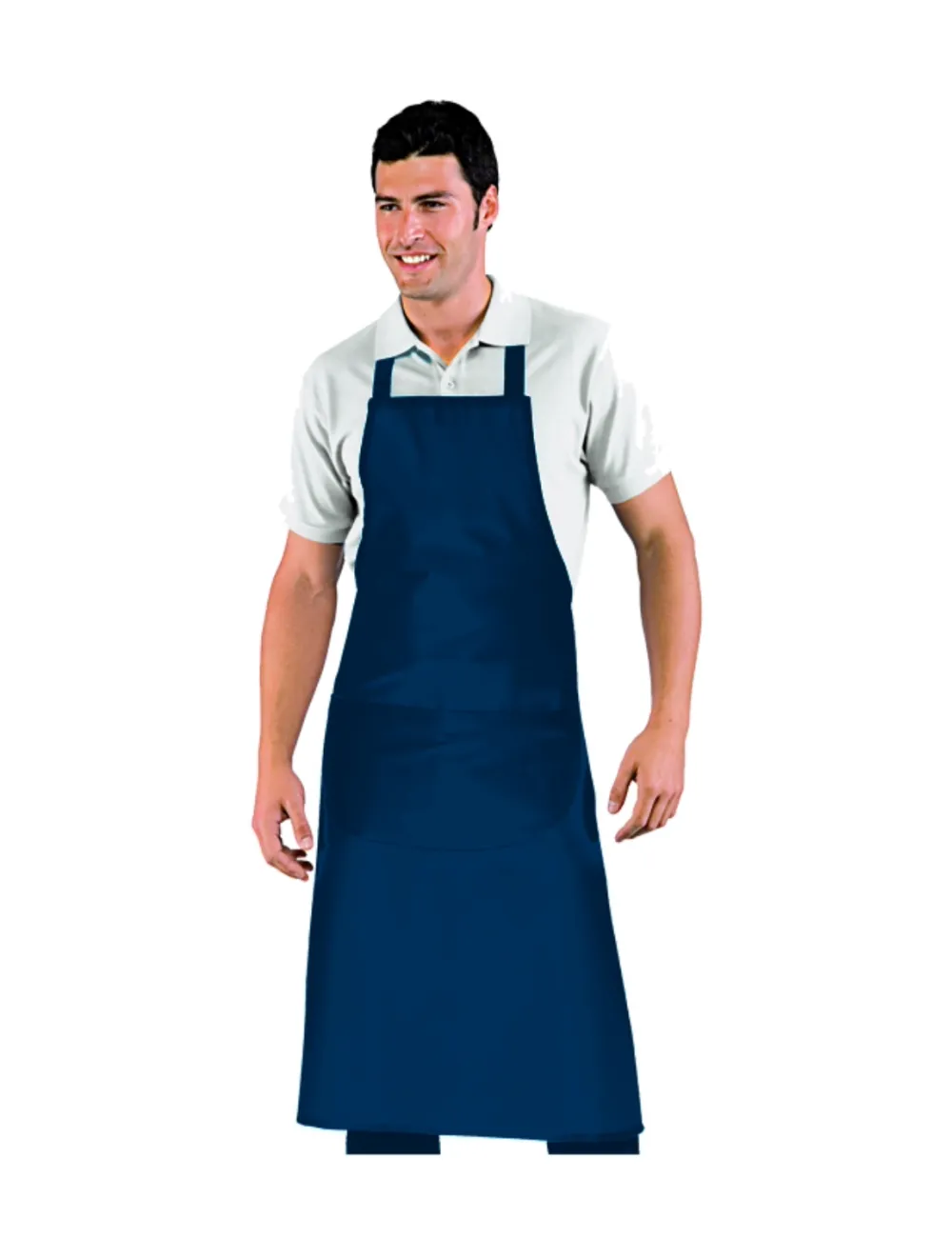 Delantal de trabajo Global Cotton con peto cómodo