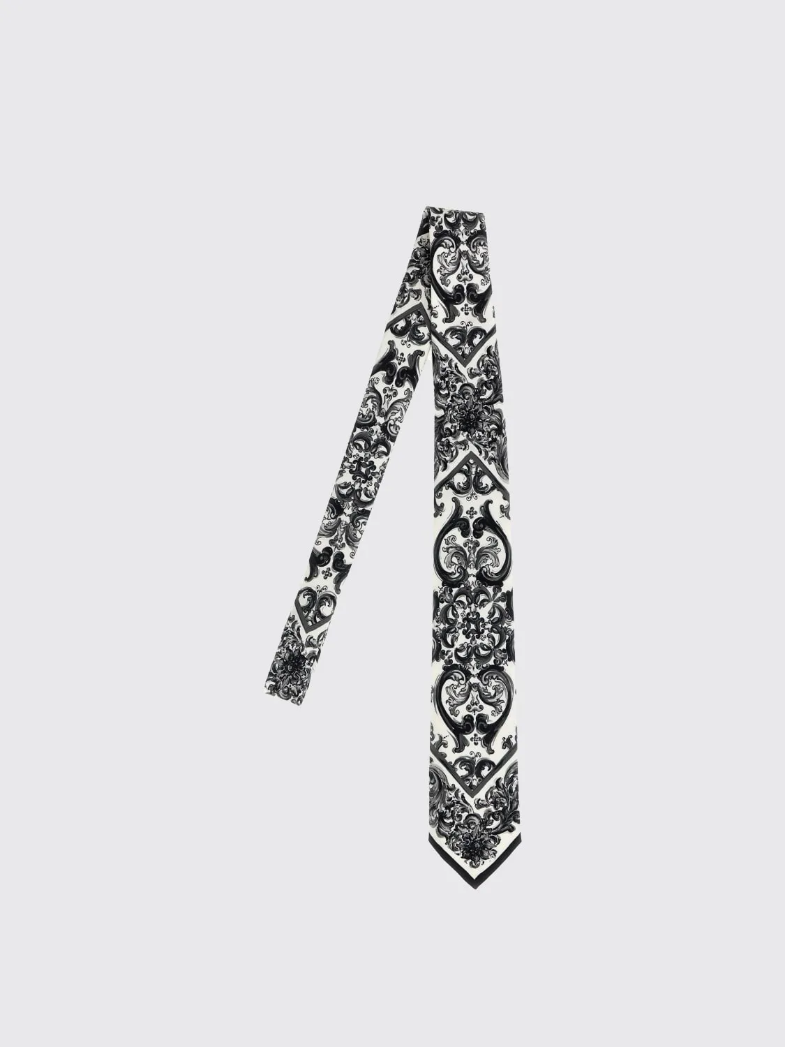 Cravatta Maiolica Dolce & Gabbana in seta stampata