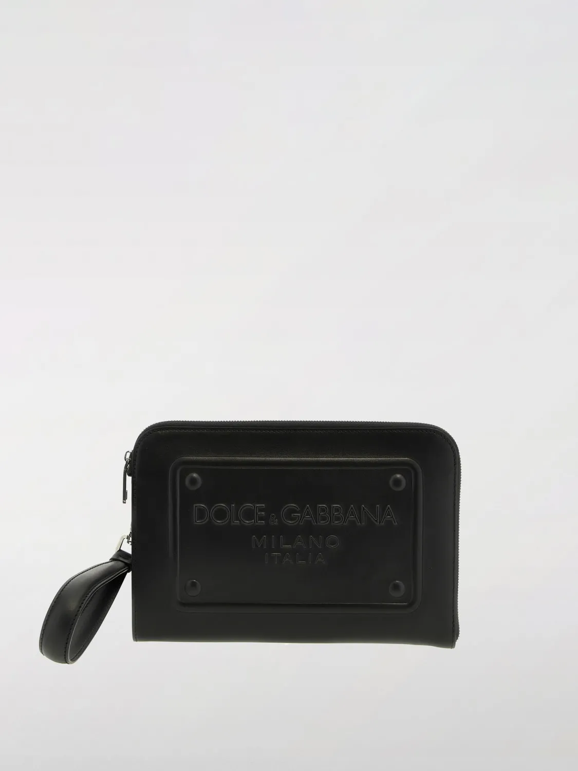 Pouch con logo goffrato Dolce & Gabbana