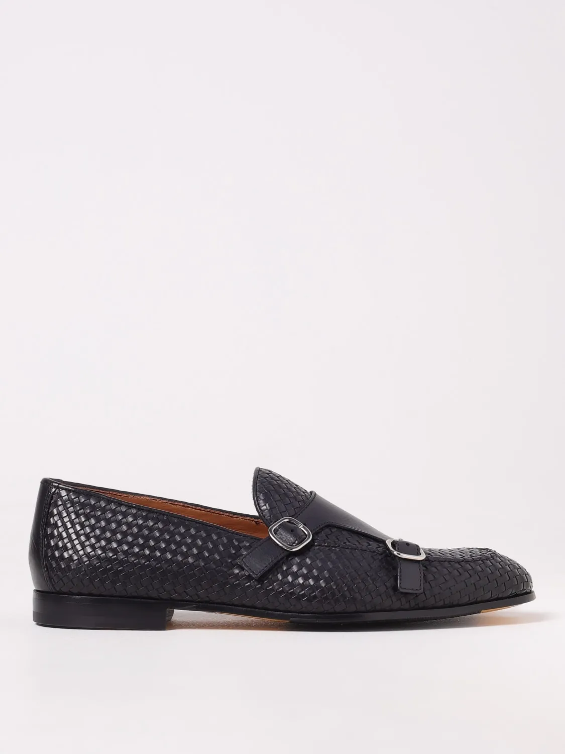 Monk Strap Doucal's in pelle intrecciata