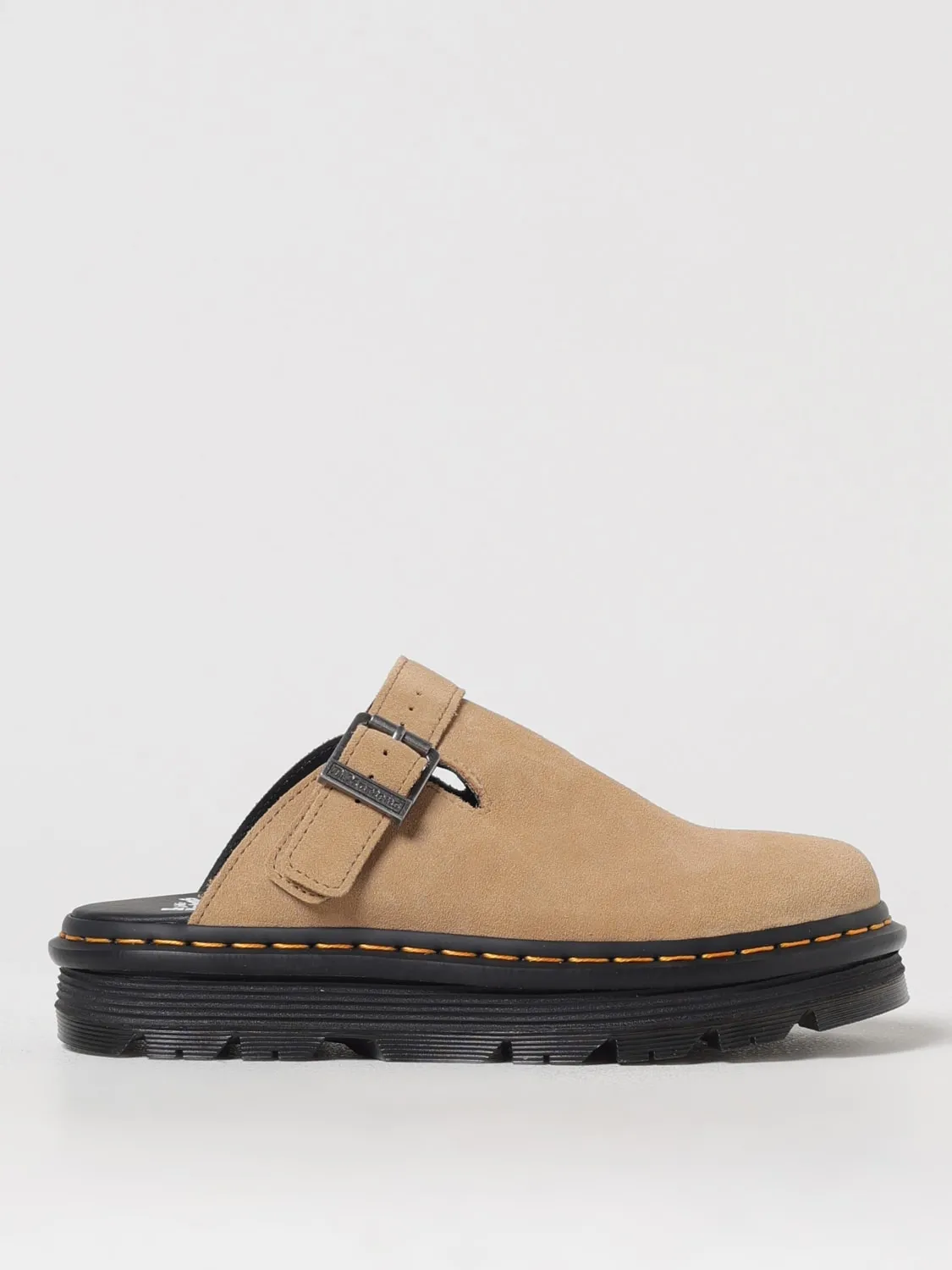 Mules Dr. Martens in camoscio