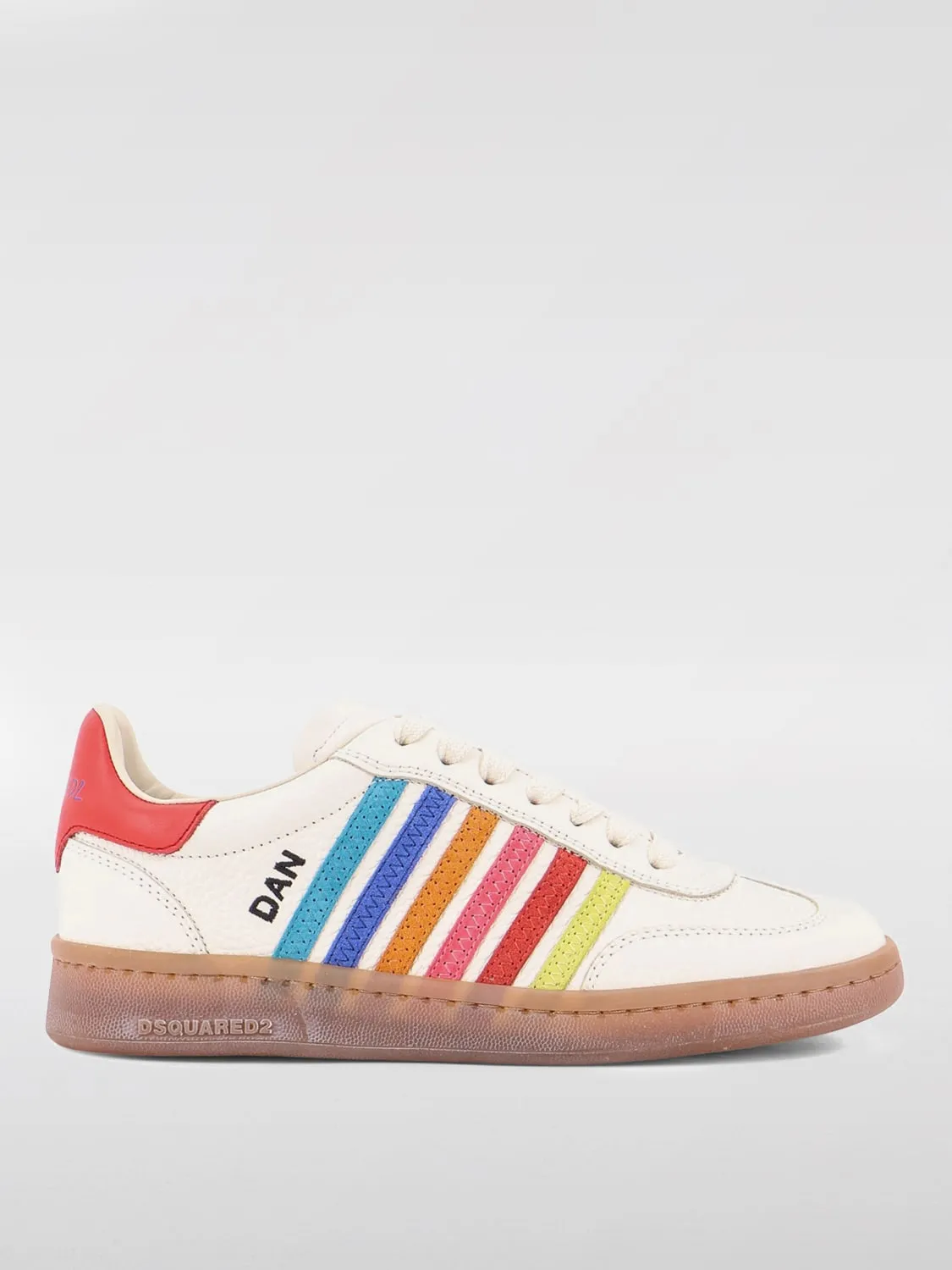 Sneakers Summer Lovers Dsquared2 in pelle a grana