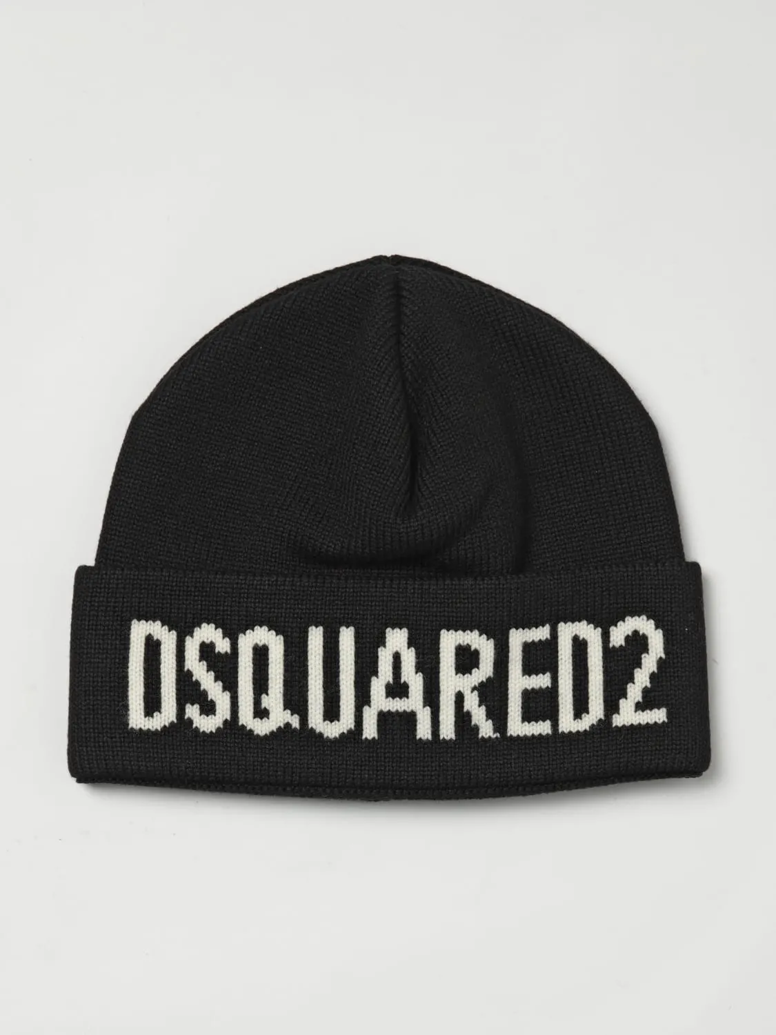 Cappello Dsquared2 in lana con logo jacquard
