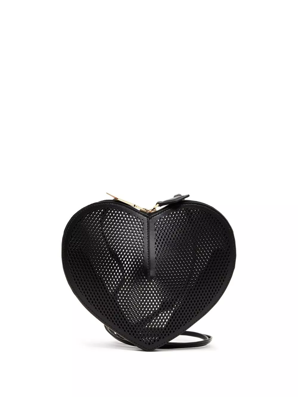 Borsa le coeur in pelle a rete di Alaïa