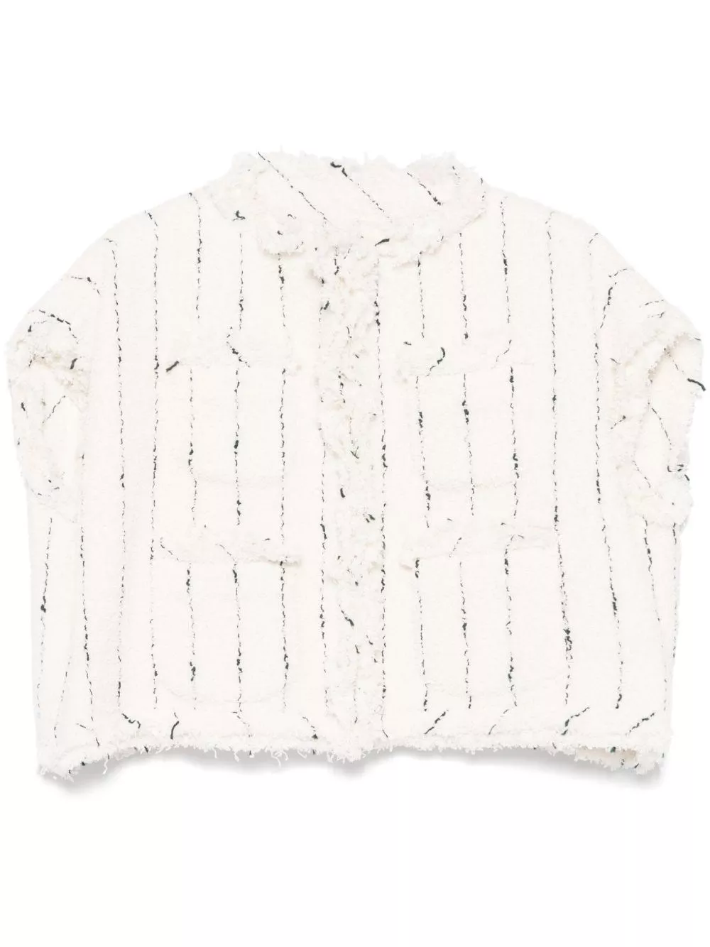 Gilet in tweed di Sacai