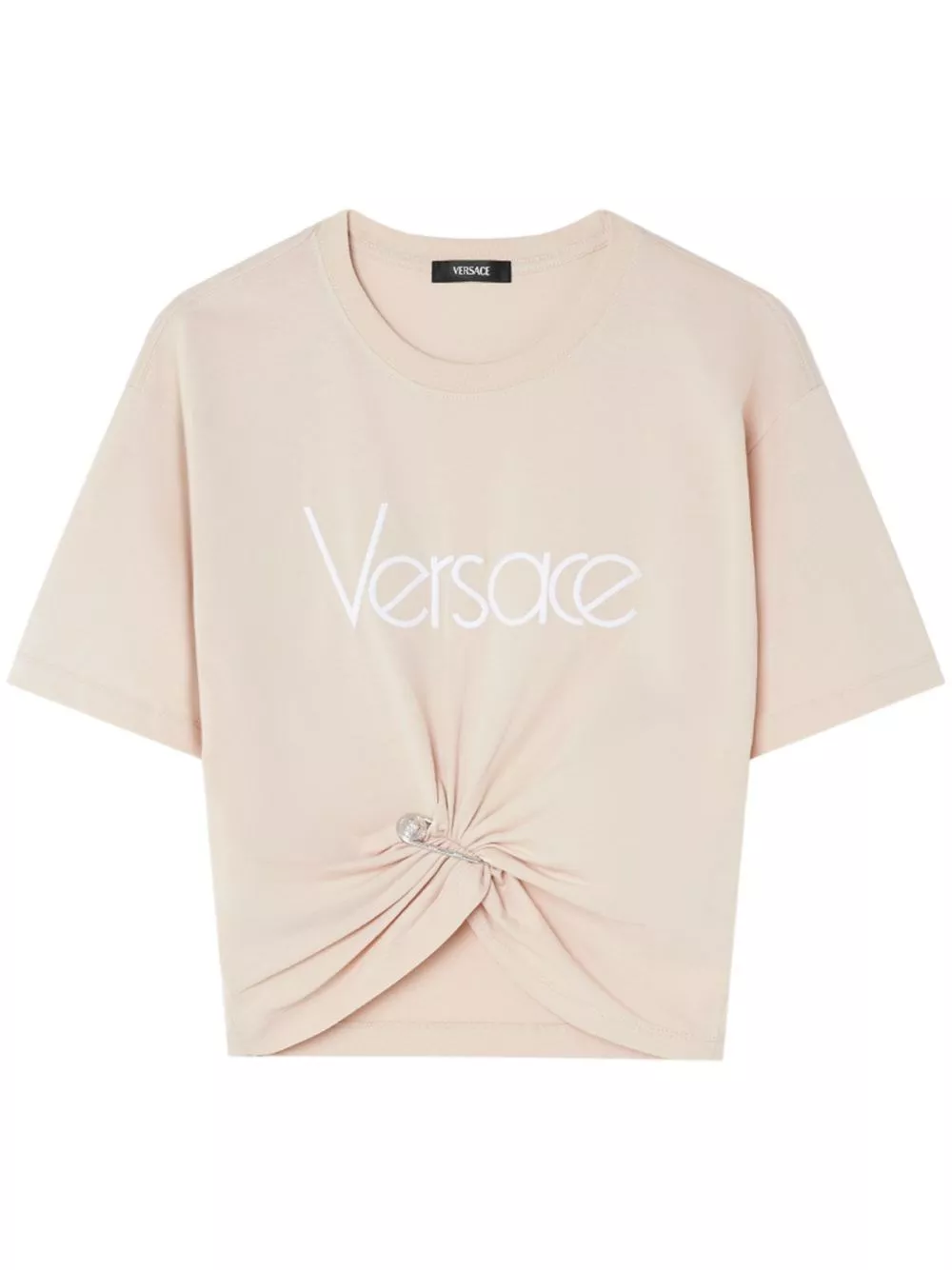 T-shirt in cotone con logo di Versace