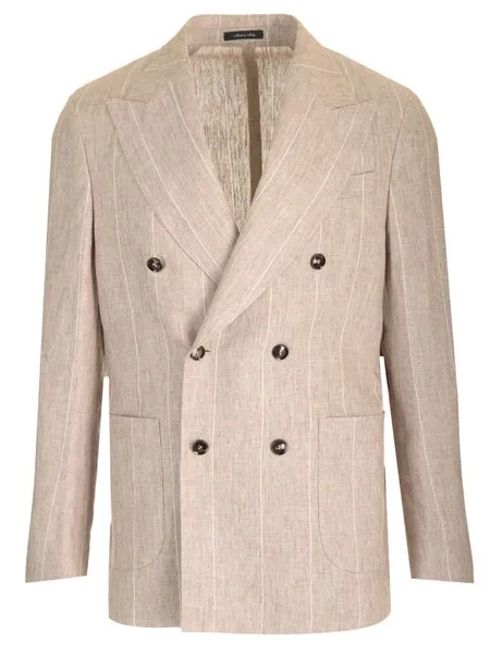 Al Duca D'aosta Uomo Giacca doppiopetto lino