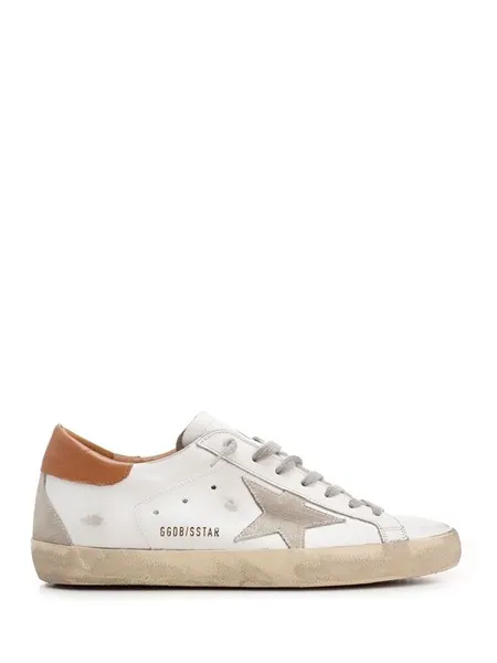 Golden Goose Uomo Sneaker "superstar" bianca e marrone