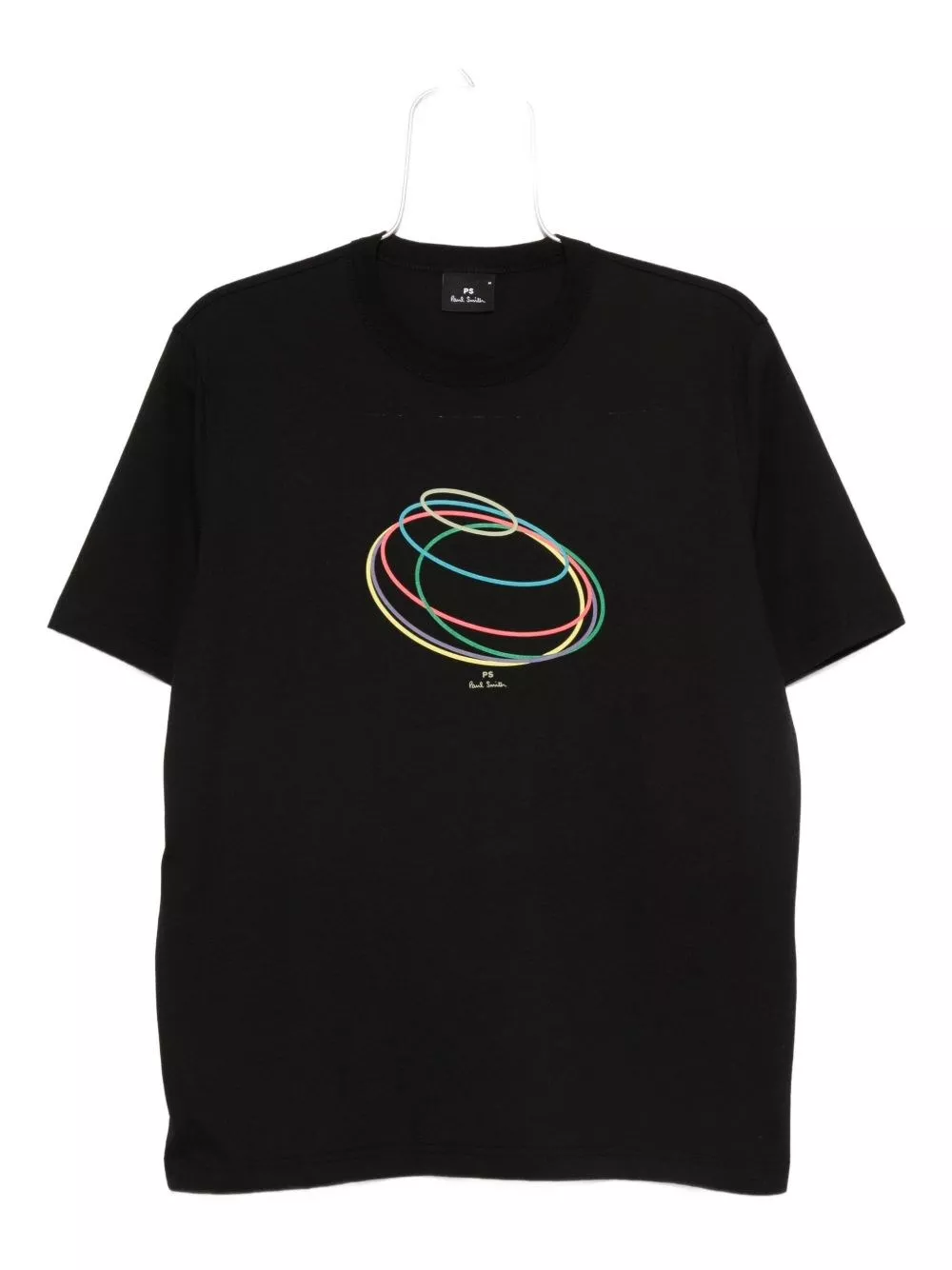 T-shirt in cotone stampa rings di Ps paul smith