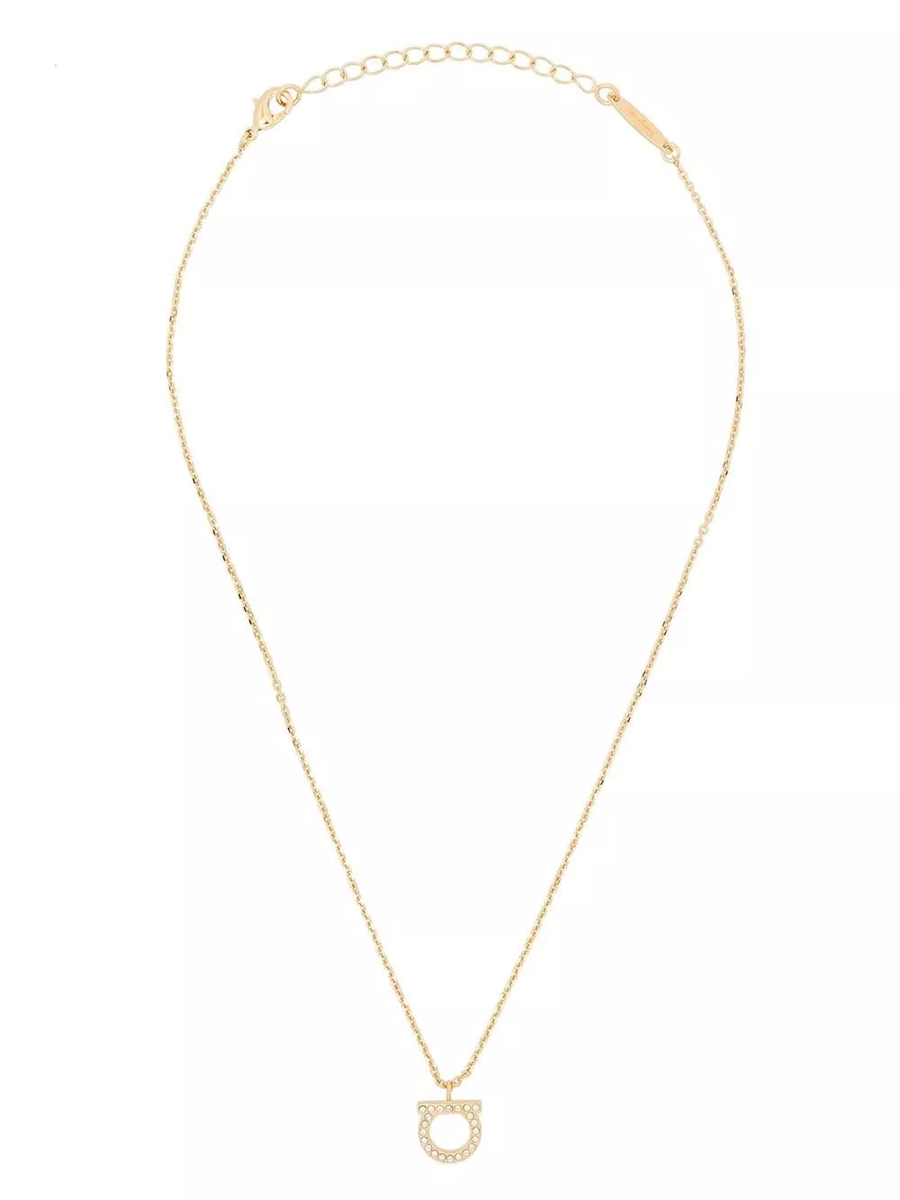 Collana gancini strass di Ferragamo