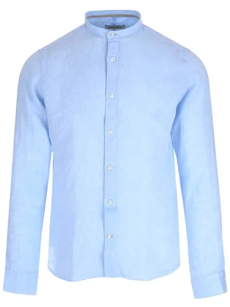 Al Duca D'aosta 1902 Uomo Camicia coreana azzurra
