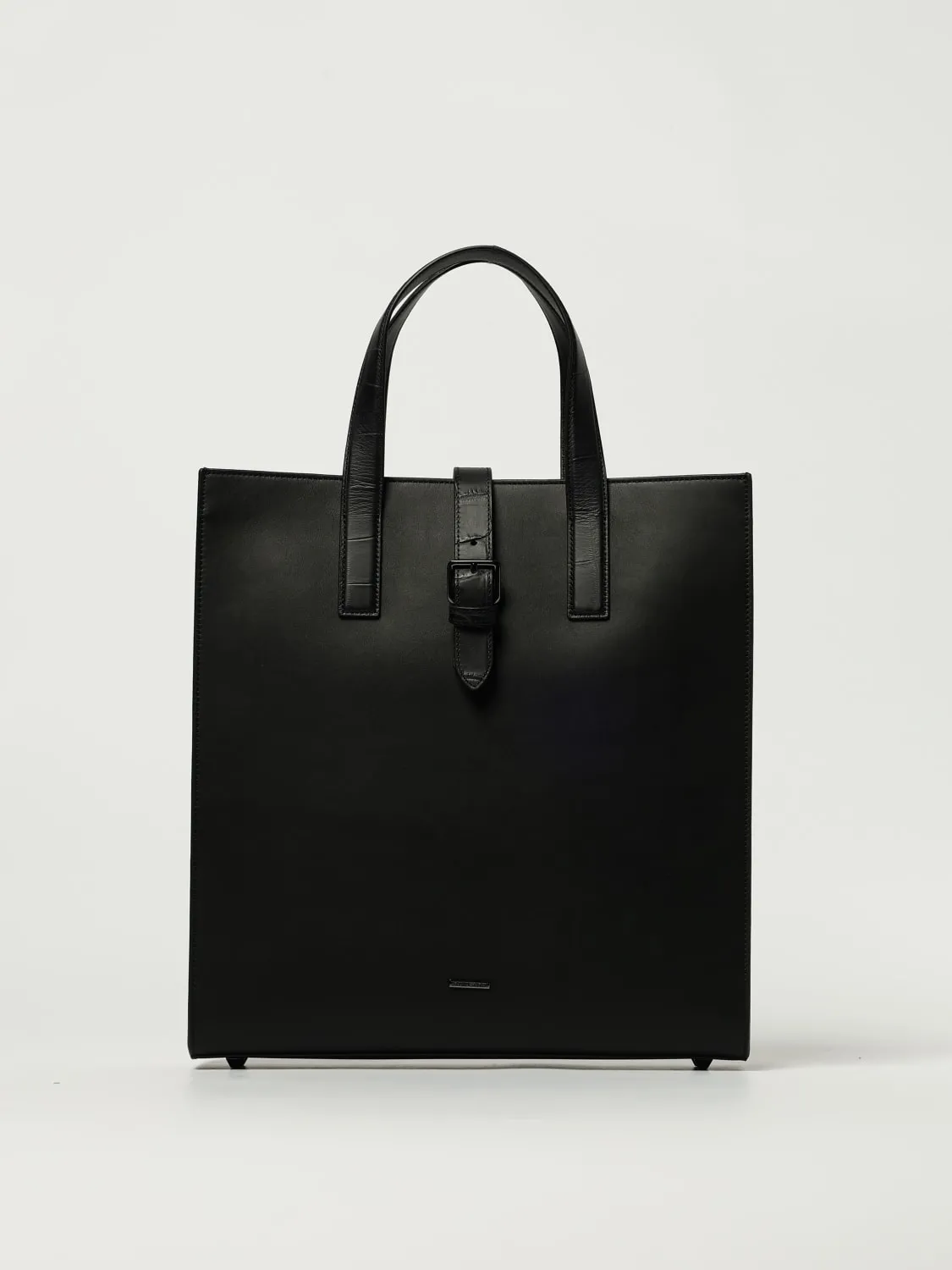 Borsa Maxi tote in pelle bovina Emporio Armani
