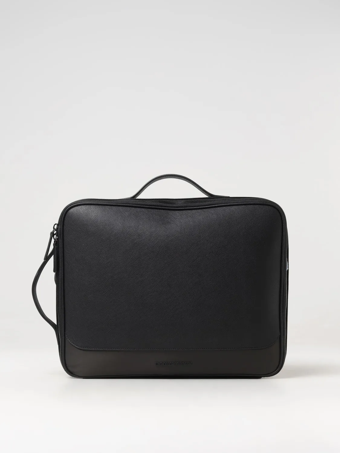 Borsa business Emporio Armani in pelle saffiano rigenerato e nylon riciclato