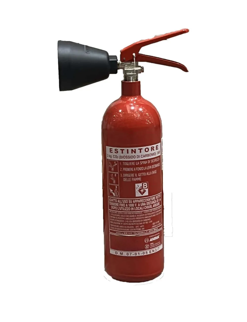 Estintore Portatile Co2 2 Kg