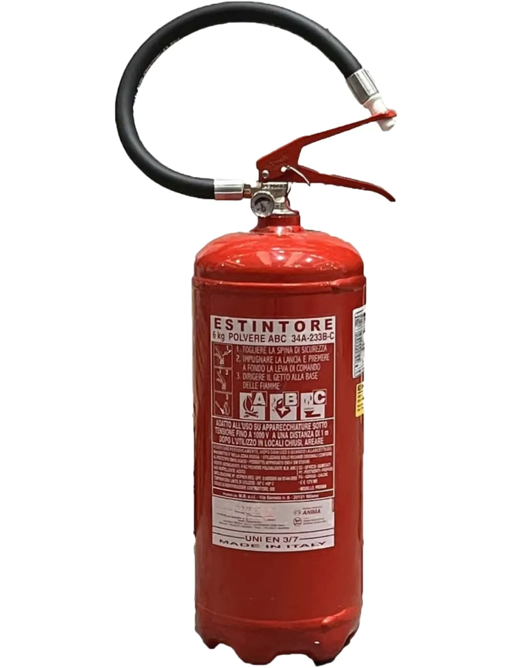 Estintore Portatile Polvere 6 Kg