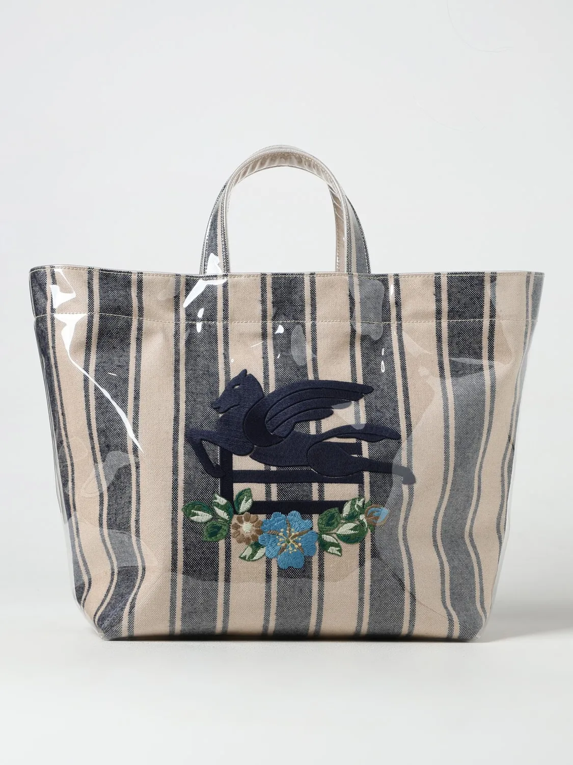 Borsa tote Etro in canvas e PVC