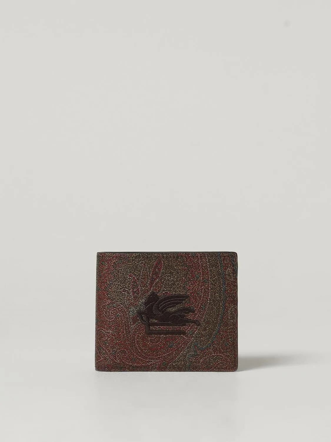 Portafoglio Paisley Etro in cotone spalmato