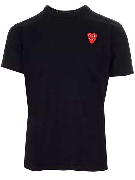 Comme Des Garcons Play Unisex T-shirt double red hearts