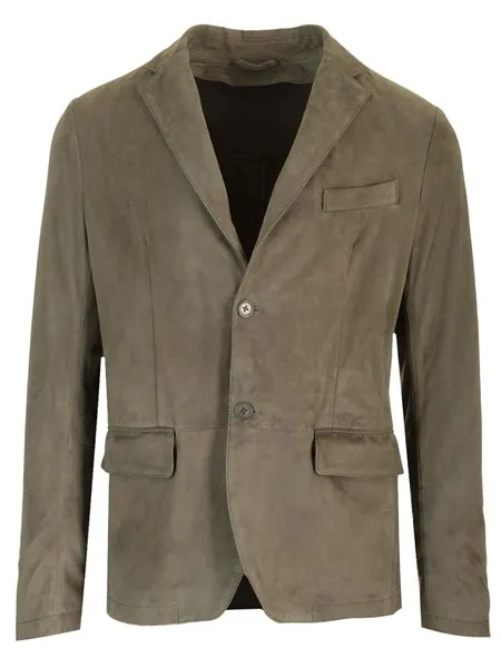 Al Duca D'aosta 1902 Uomo Blazer in suede verde