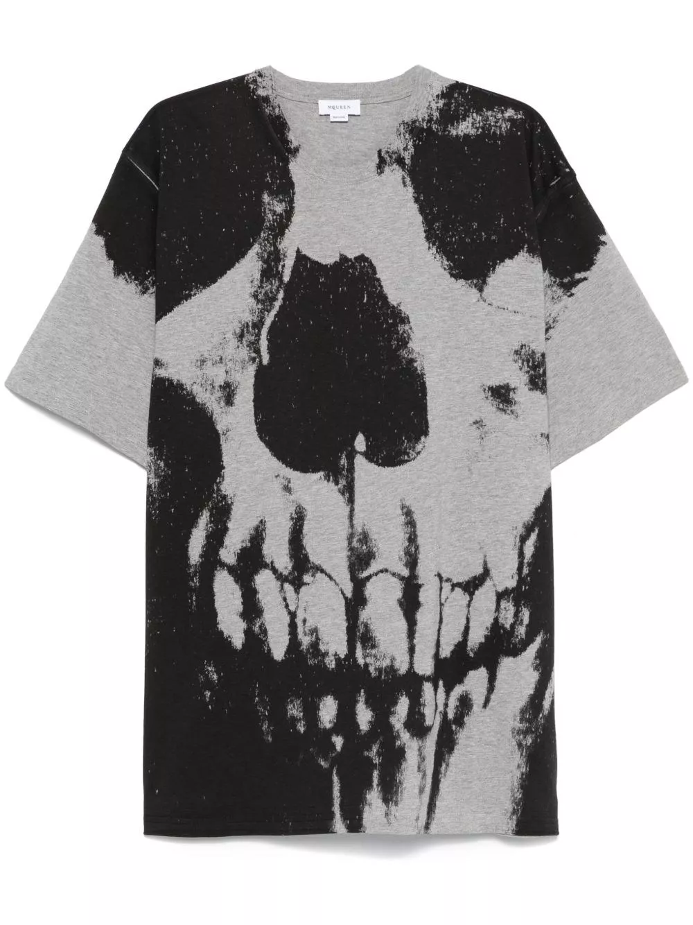 T-shirt in cotone stampata di Alexander mcqueen
