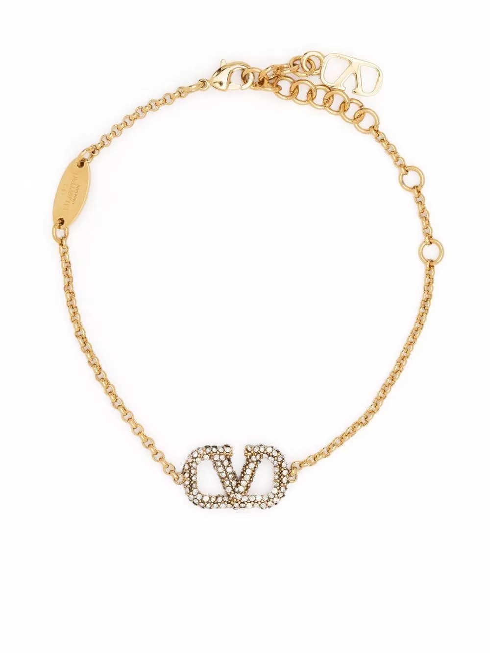 Bracciale vlogo signature con strass di Valentino garavani