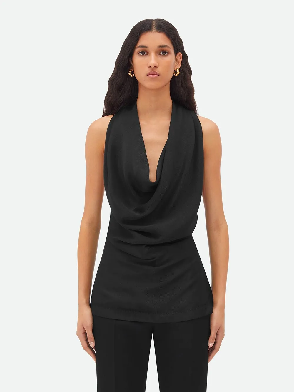 TOP DRAPPEGGIATO IN VISCOSA FLUIDA