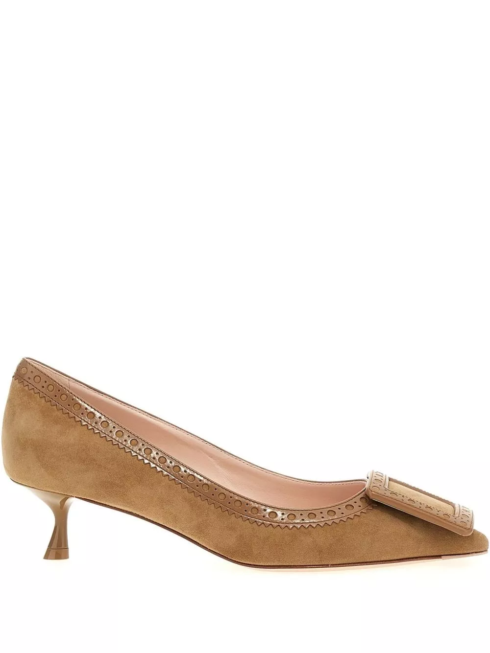 Decolleté viv in the city in pelle di Roger vivier