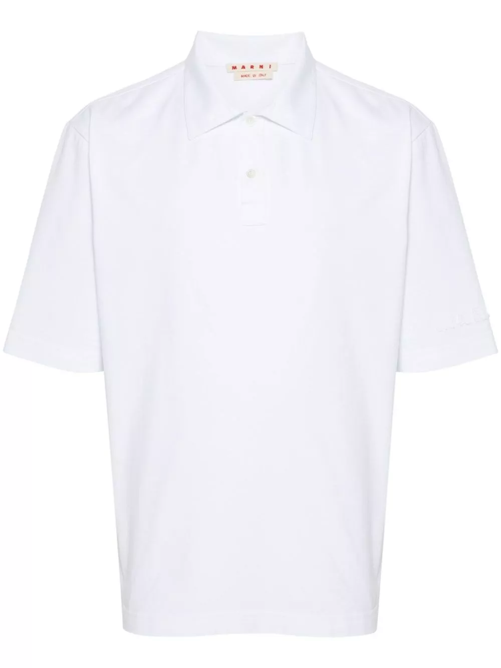 Polo in cotone con logo di Marni