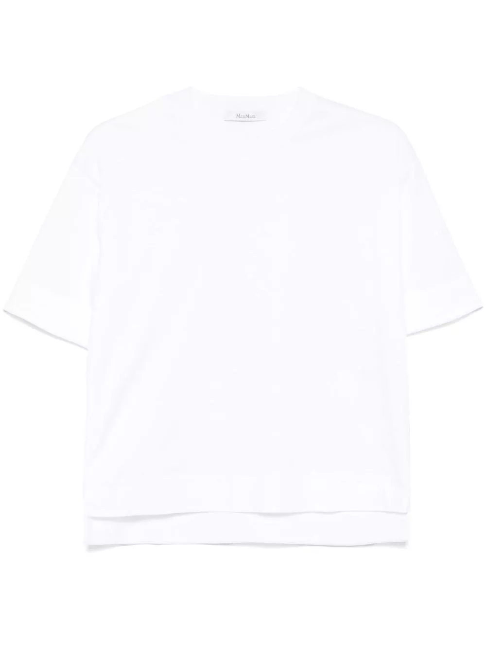 T-shirt in cotone ricamata di Max mara