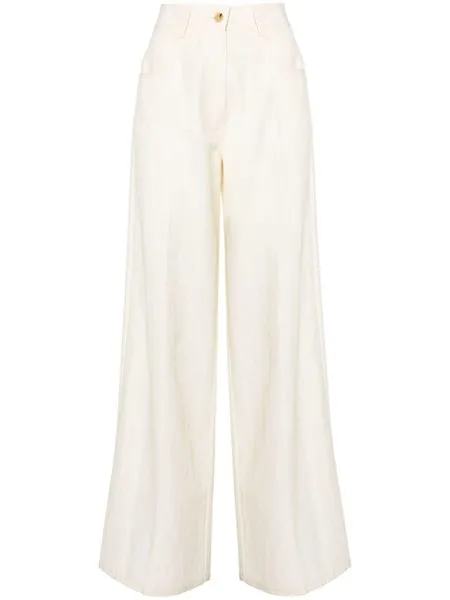 Forte_forte Donna Pantalone in twill di viscosa e cotone