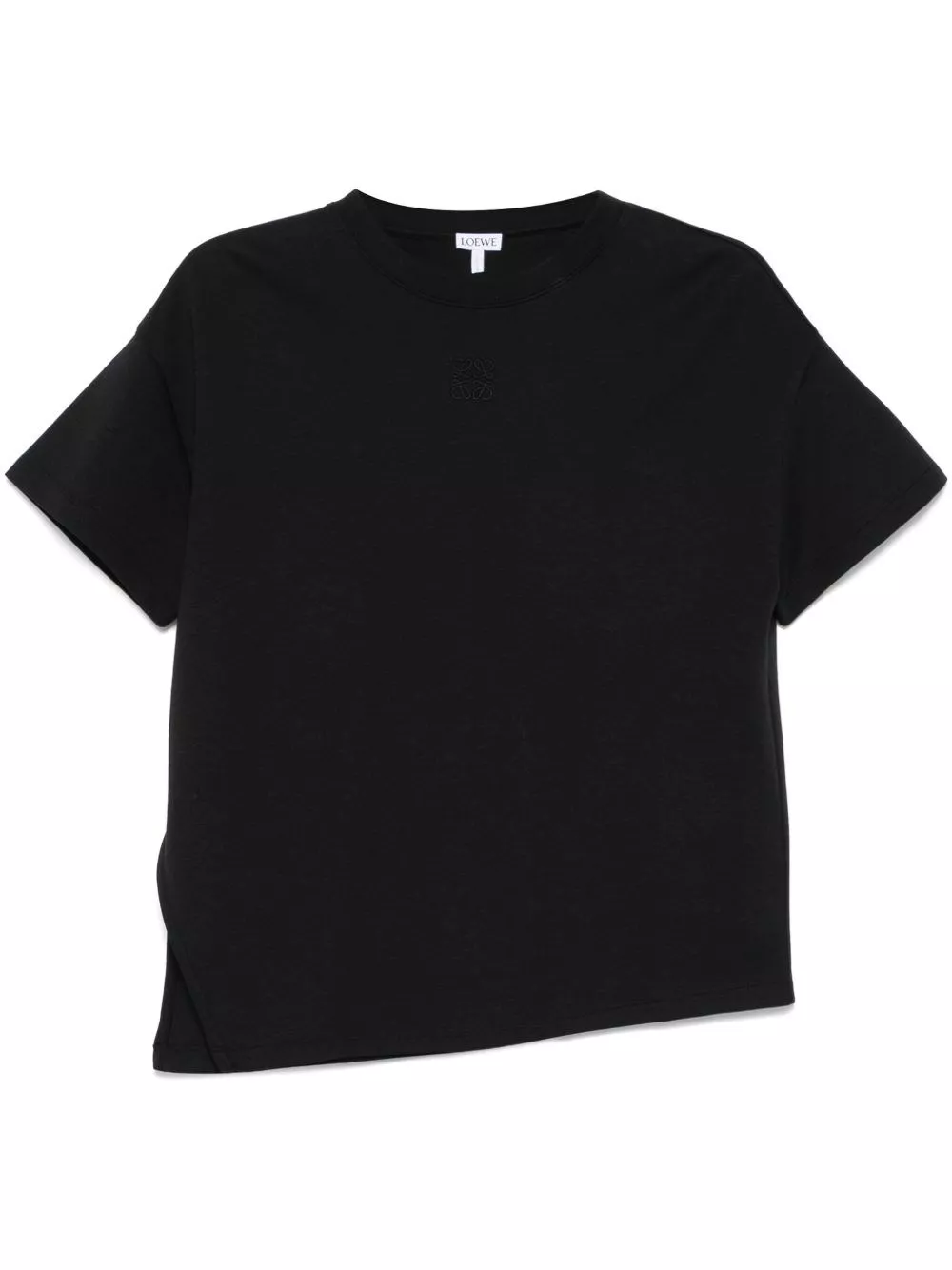 T-shirt asimmetrica in cotone di Loewe