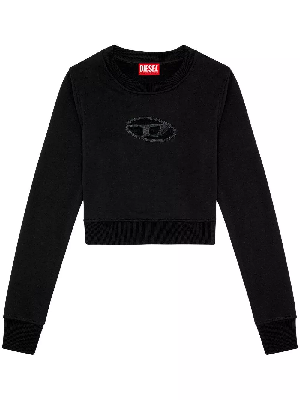 Felpa oval-d in misto cotone di Diesel