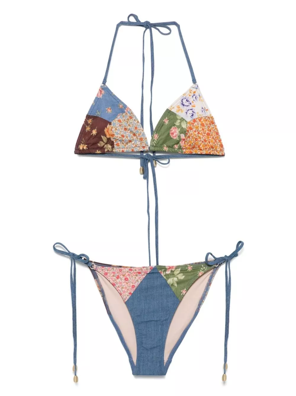 Bikini a triangolo lucky stampato di Zimmermann