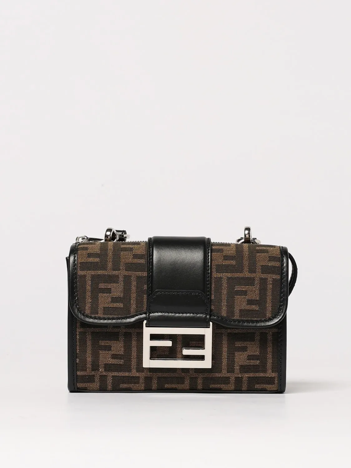 Borsa a tracolla Baguette Double FF Fendi