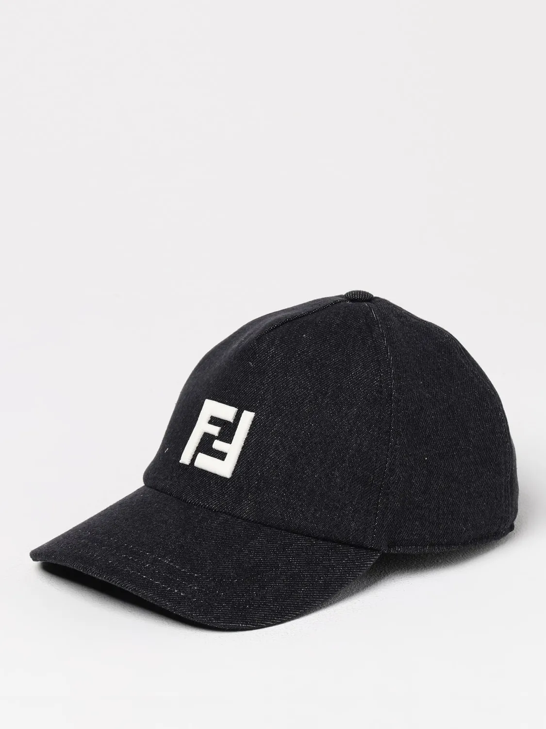 Cappello FF Fendi in denim di cotone