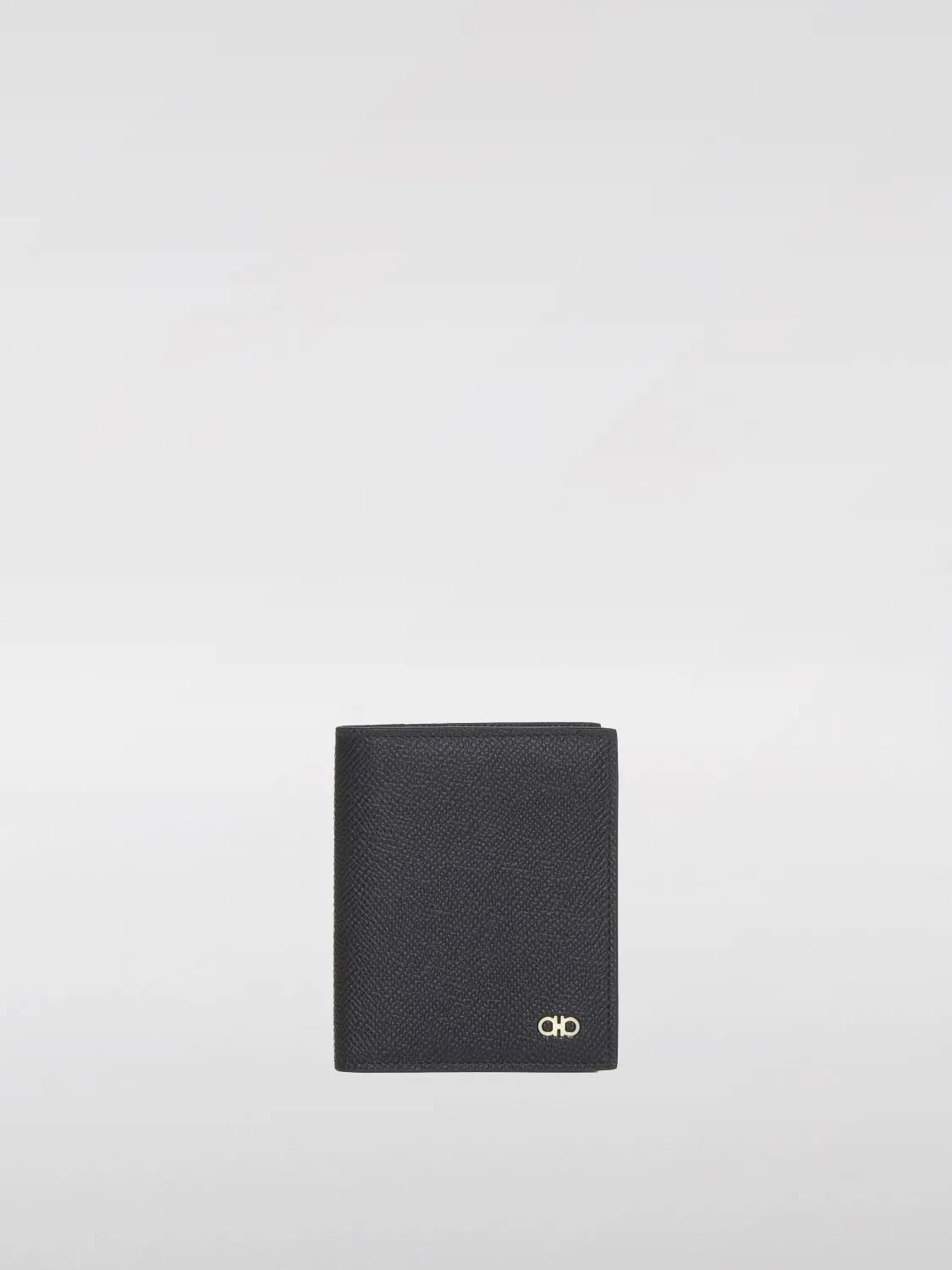 Portacarte di credito Gancini Ferragamo in pelle a grana