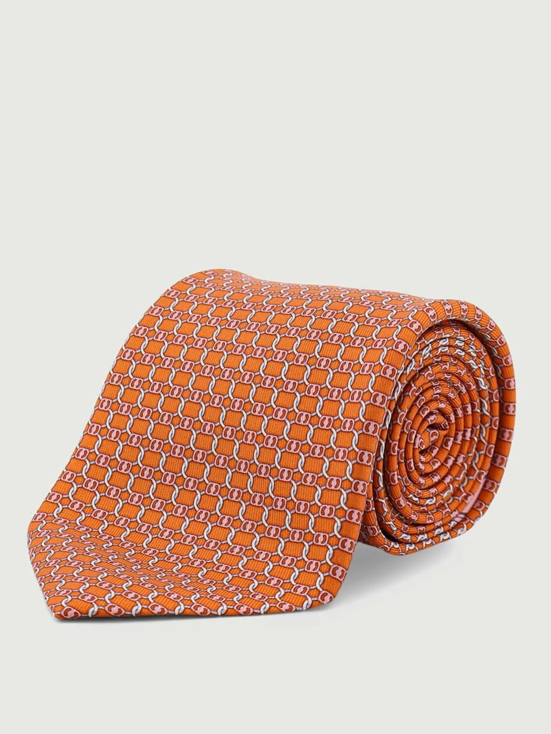 Cravatta Ferragamo in seta stampa Vara