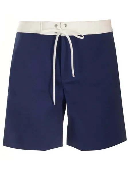 Miu Miu Donna Bermuda blu in raso